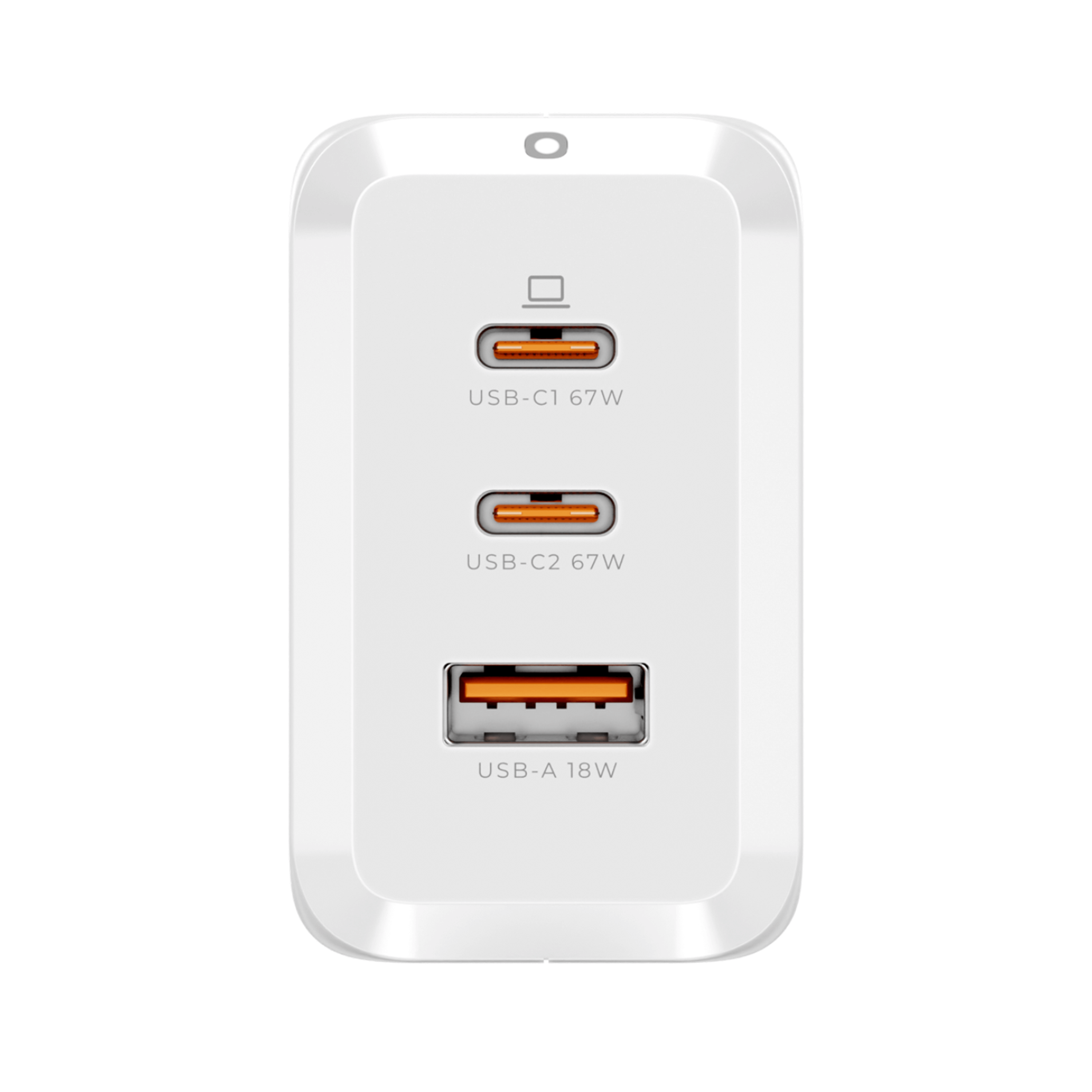 Ładowarka DEKO TRAVELER 67W GaN Fast - 2x USB-C 1x USB-A (Biała) -  DEKO ELECTRONICS