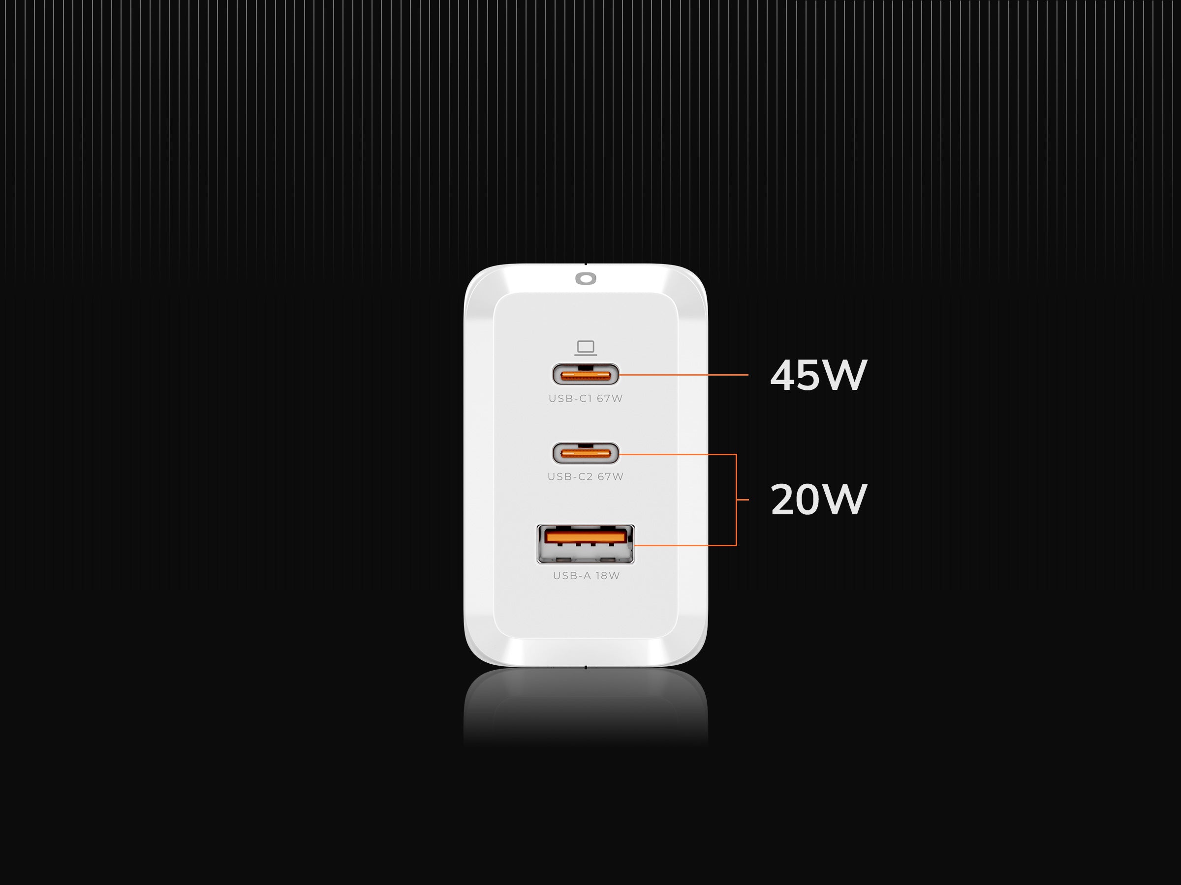 DEKO 67W Charging with 3 ports