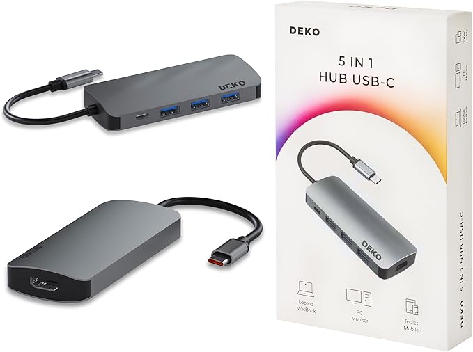 DEKO Hub LITE USB-C 5w1 (Stacja Dokująca) -  DEKO ELECTRONICS