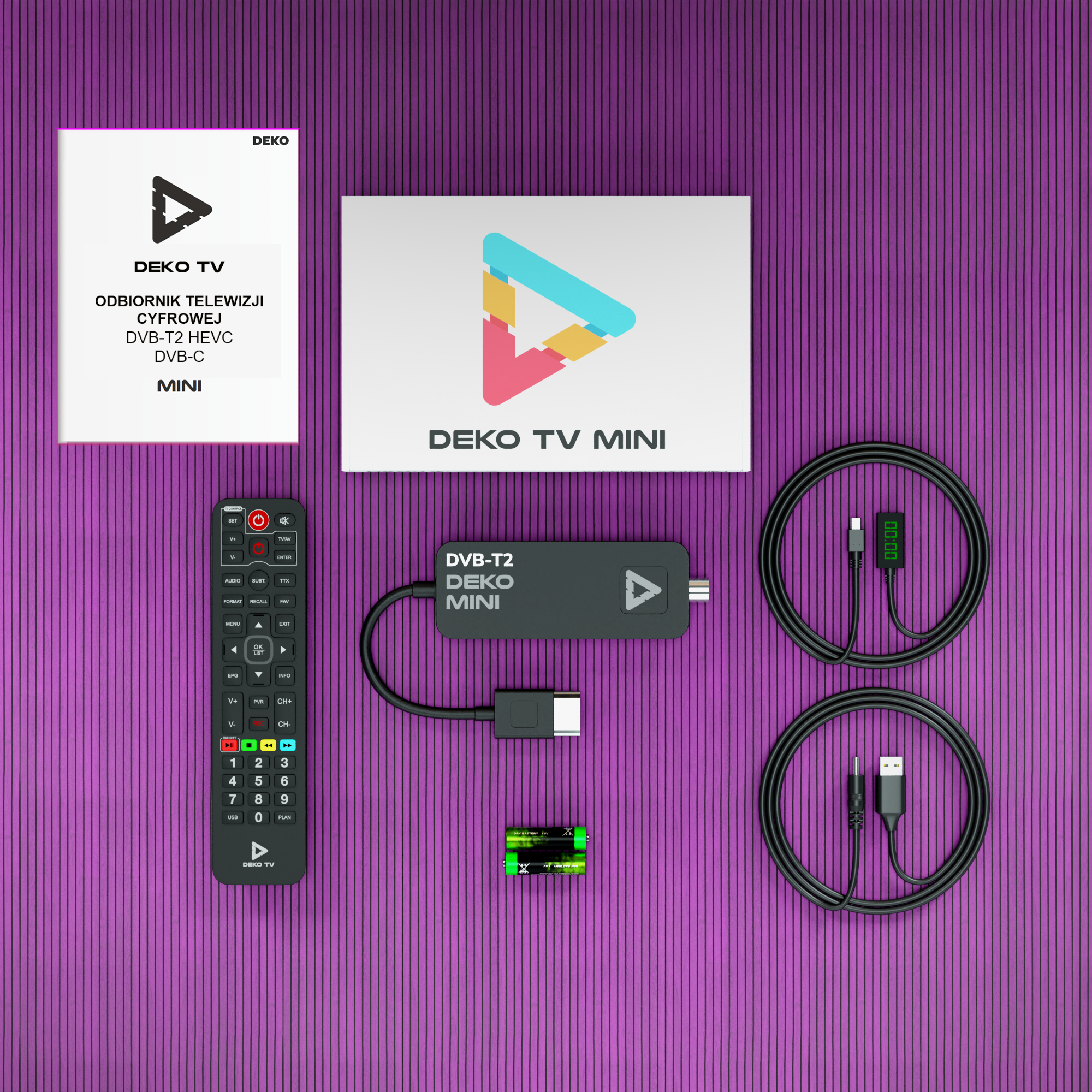 DEKO Décodeur DEKO TV Mini (Tuner DVB-T2)