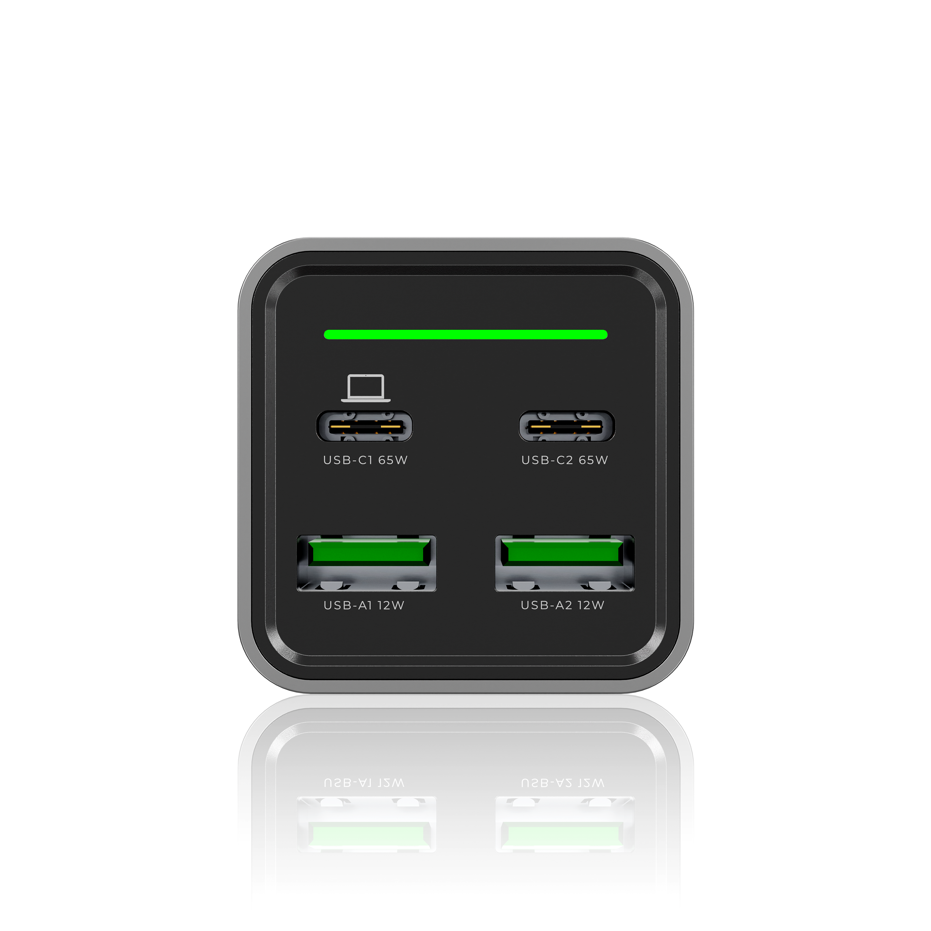 Ładowarka DEKO DESKTOP 65W GaN Fast - 2x USB-C 2x USB-A -  DEKO ELECTRONICS