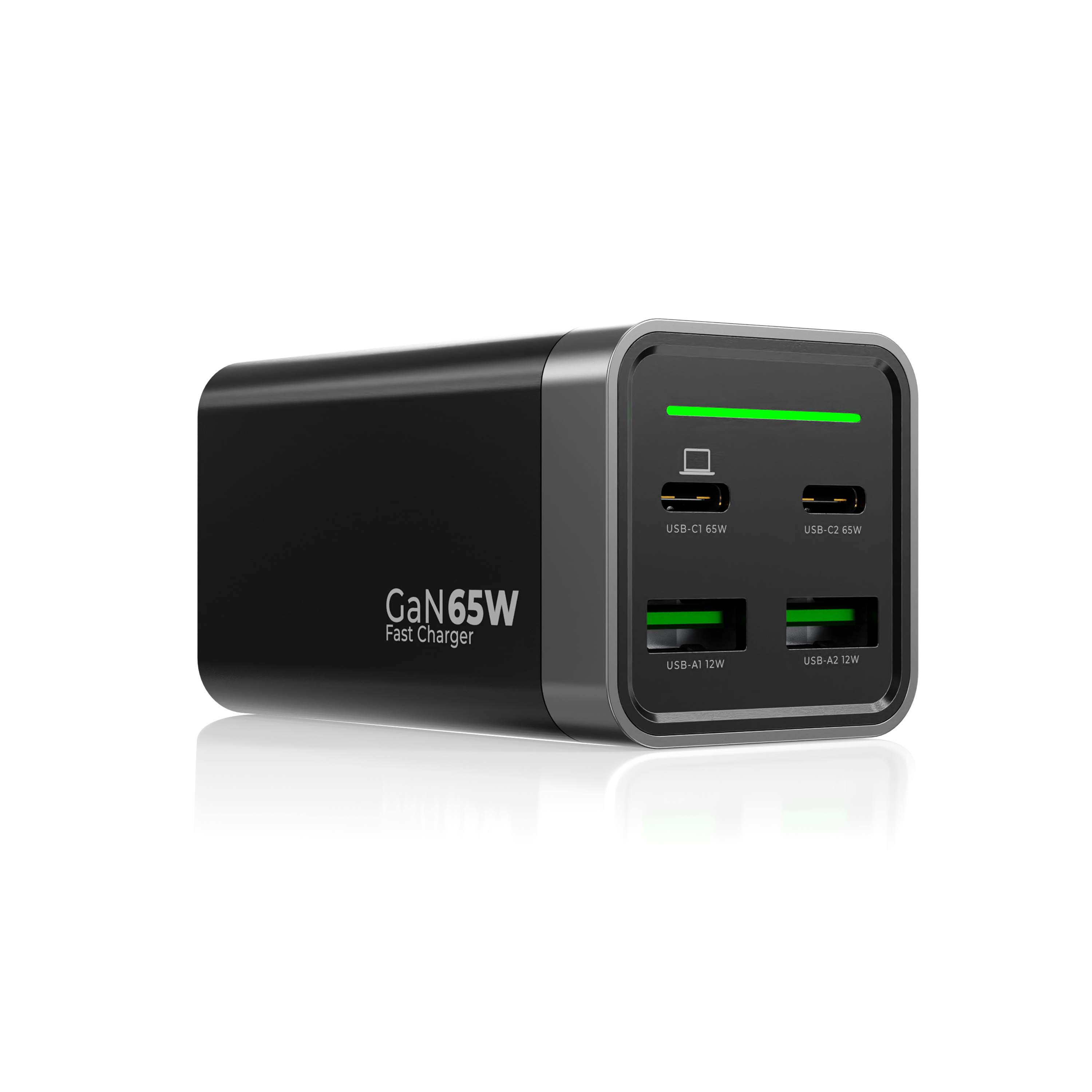 Ładowarka DEKO DESKTOP 65W GaN Fast - 2x USB-C 2x USB-A -  DEKO ELECTRONICS