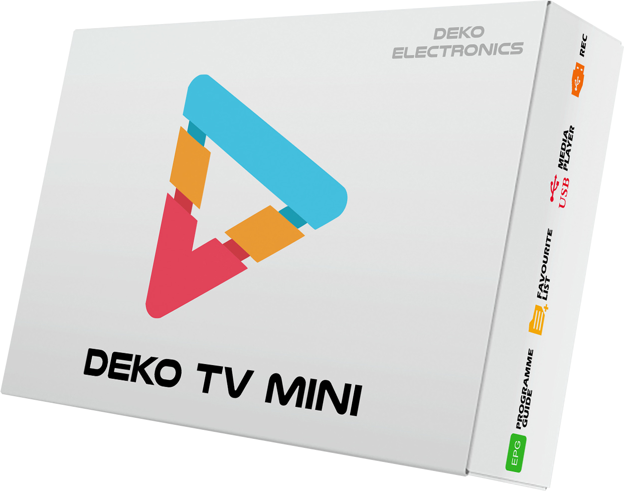 DEKO Dekoder DEKO TV Mini (Tuner DVB-T2) - Dekoder DEKO TV Mini to kompaktowe i wszechstronne urządzenie, które zapewnia doskonały odbiór telewizji cyfrowej w jakości FullHD.