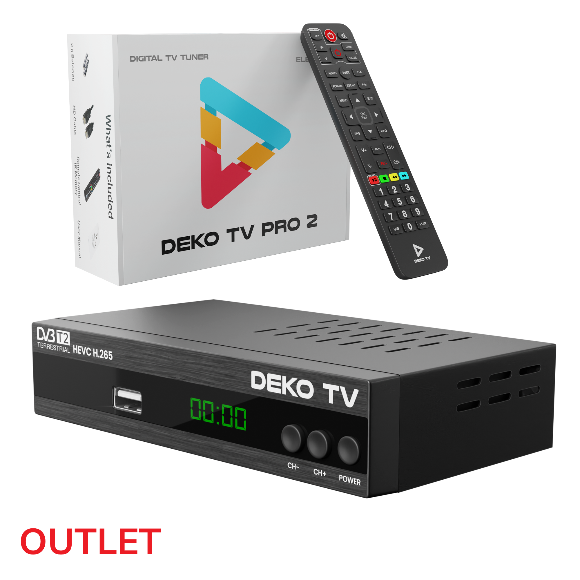 [OUTLET] Dekoder DEKO TV PRO 2 (Tuner DVB-T2) -  DEKO ELECTRONICS