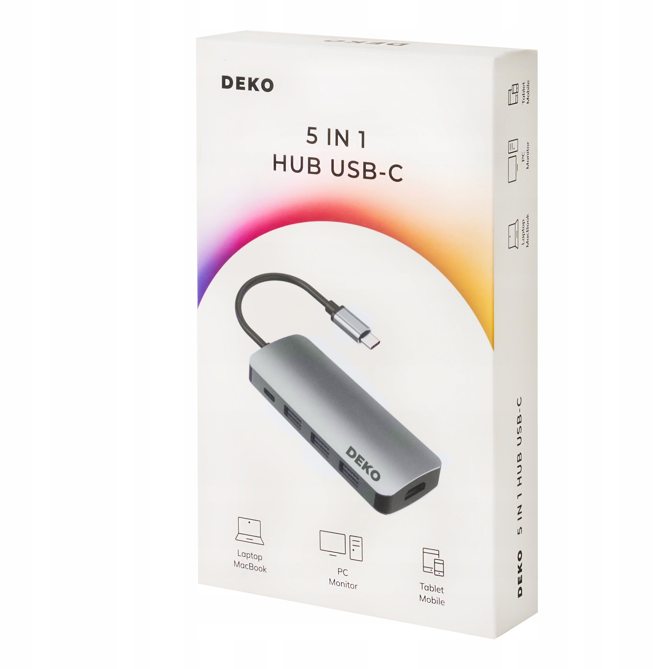 DEKO Hub LITE USB-C 5w1 (Stacja Dokująca) -  DEKO ELECTRONICS