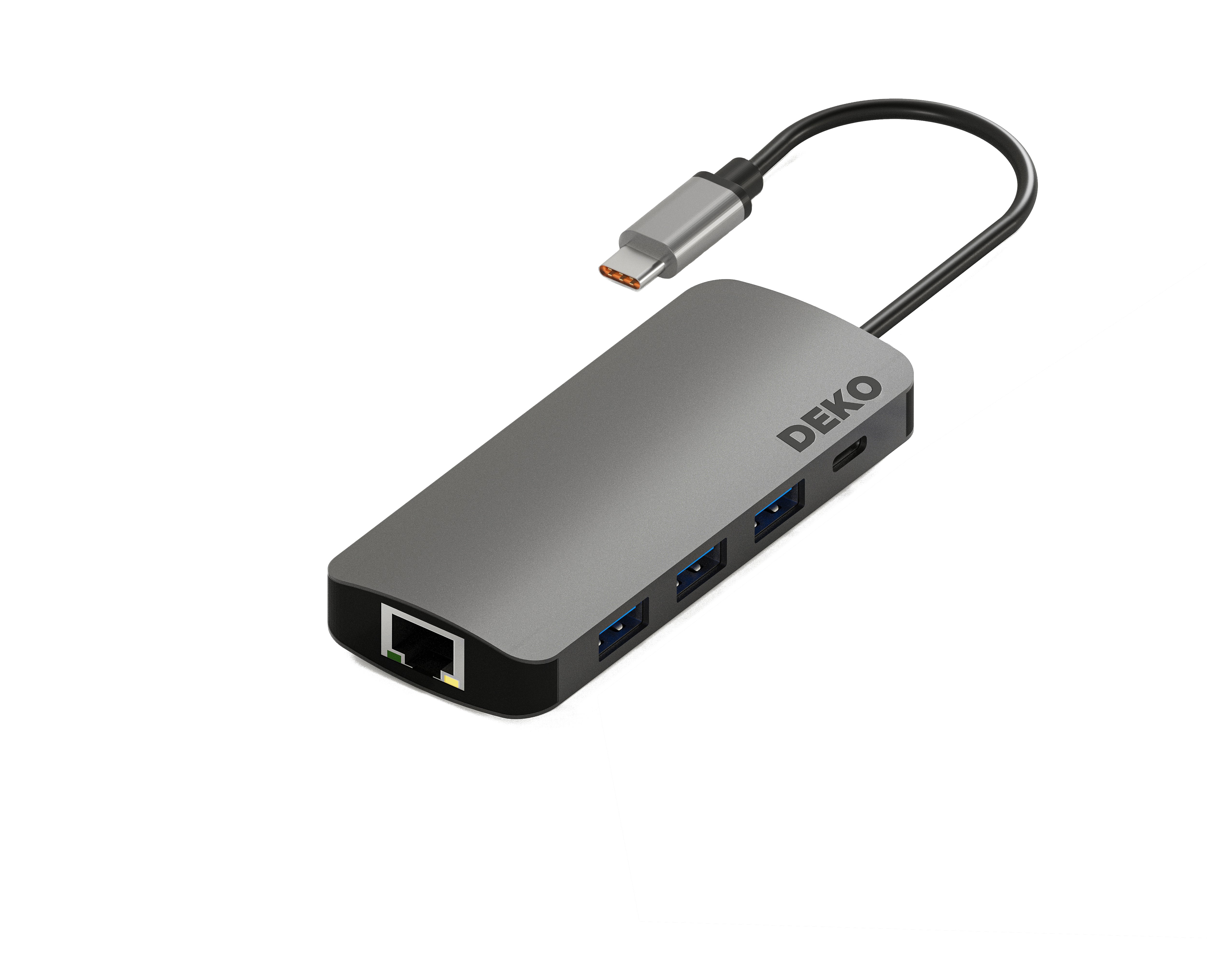 DEKO Hub BUSINESS USB-C 8w1 (Stacja Dokująca) -  DEKO ELECTRONICS