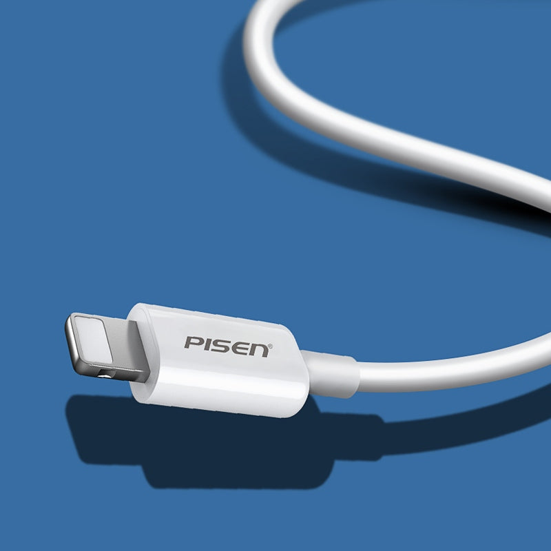 PISEN Kabel USB Lightning do Apple iPhone Biały (AL05)