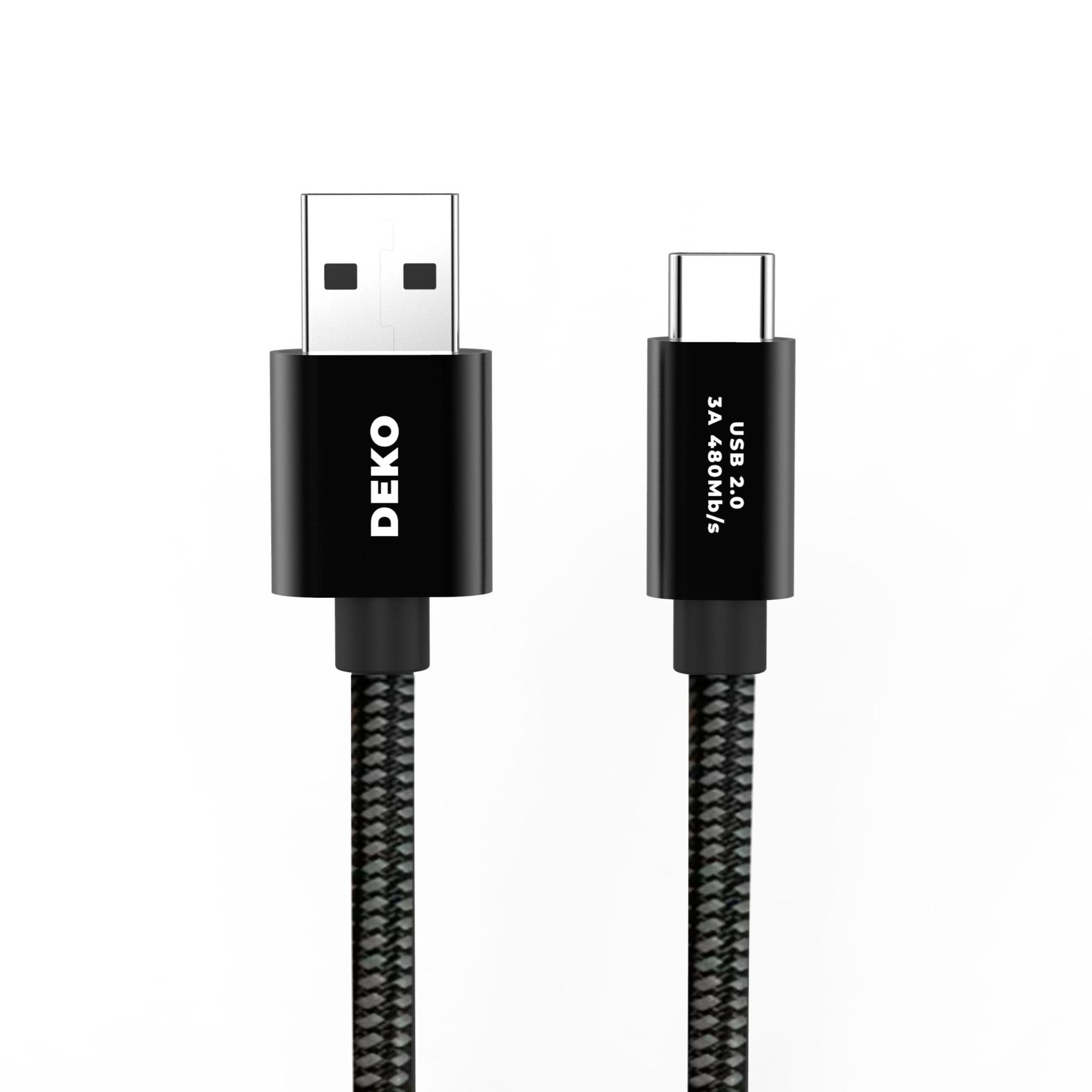 DEKO Kabel USB-C USB-A USB 2.0 (15W, 480 Mbps)