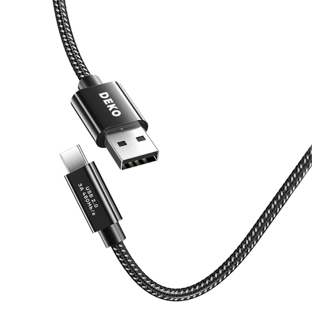 DEKO Kabel USB-C USB-A USB 2.0 (15W, 480 Mbps)