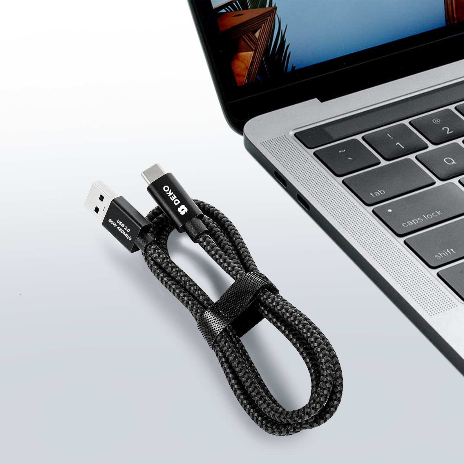 DEKO Kabel USB-C USB 2.0 (60W, 480Mb/s)