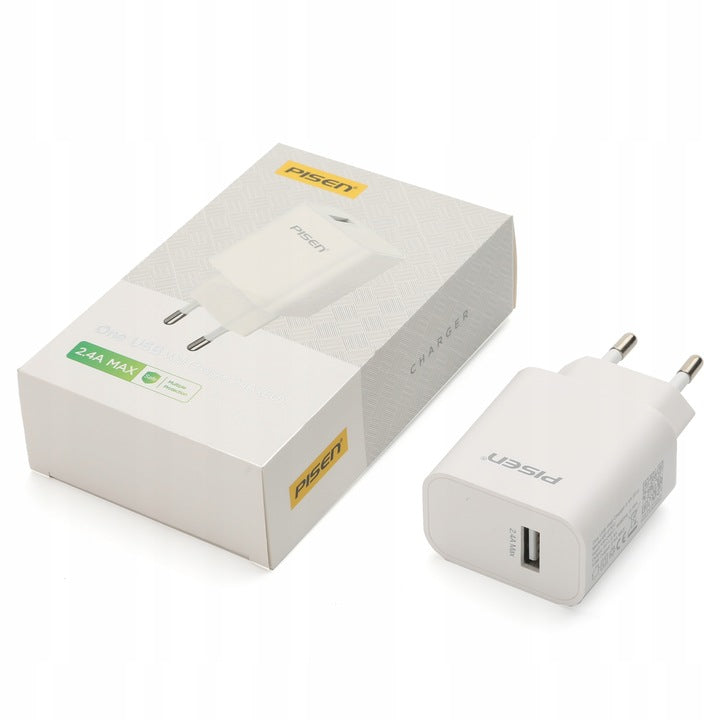 PISEN Chargeur avec un port USB 2.4A (MF-07EU)